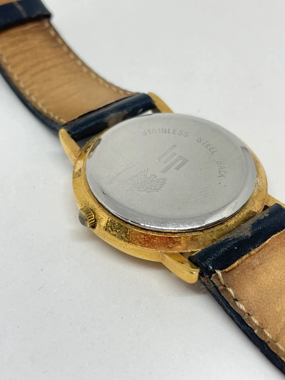 Reloj LIP vintage cuarzo dorado 33,6 mm – números arábigos, clásico francés 80/90 – photo 9